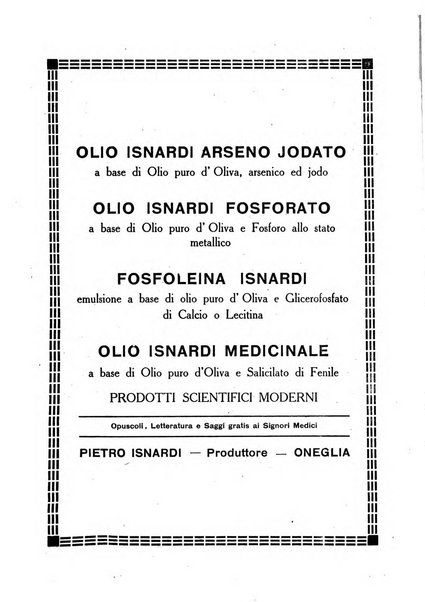 Folia medica periodico trimensile di patologia e clinica medica