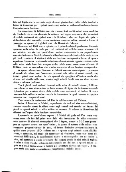 Folia medica periodico trimensile di patologia e clinica medica