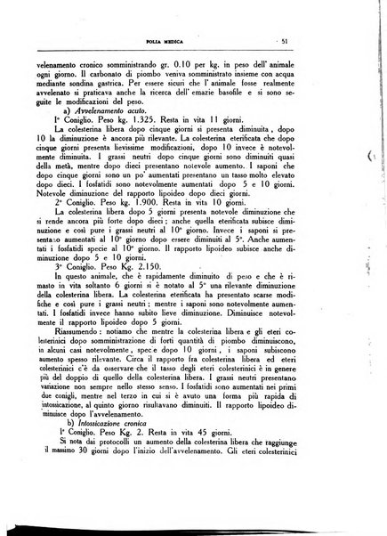 Folia medica periodico trimensile di patologia e clinica medica