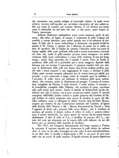 Folia medica periodico trimensile di patologia e clinica medica