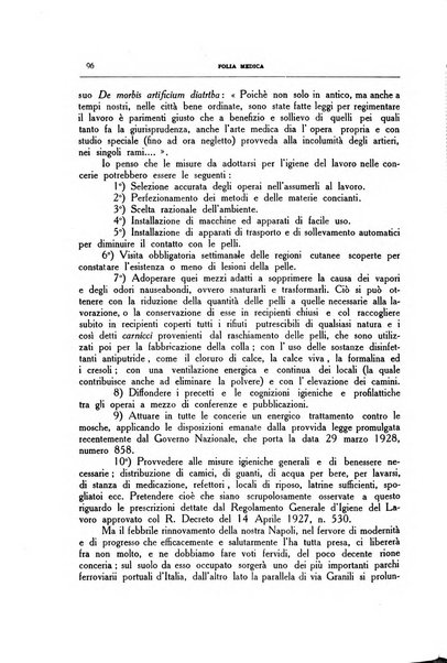 Folia medica periodico trimensile di patologia e clinica medica