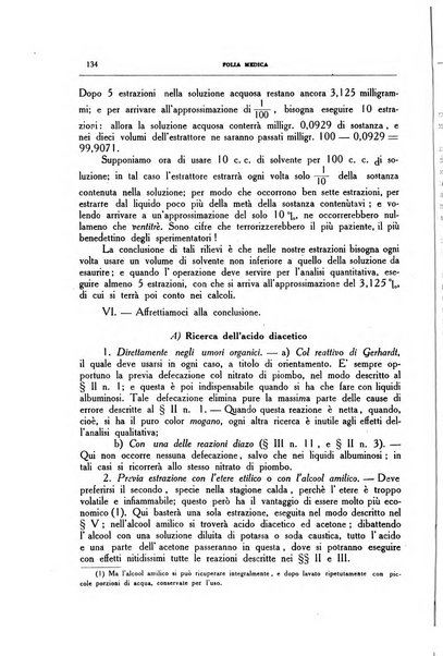 Folia medica periodico trimensile di patologia e clinica medica