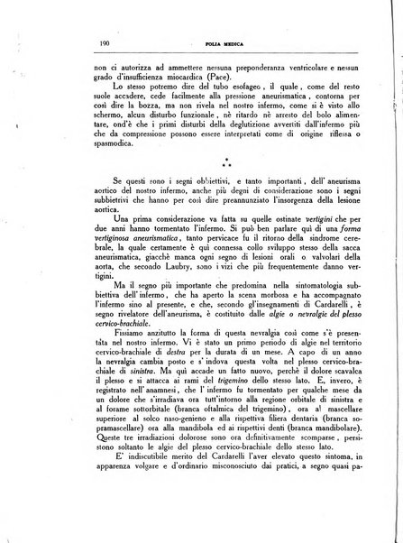 Folia medica periodico trimensile di patologia e clinica medica