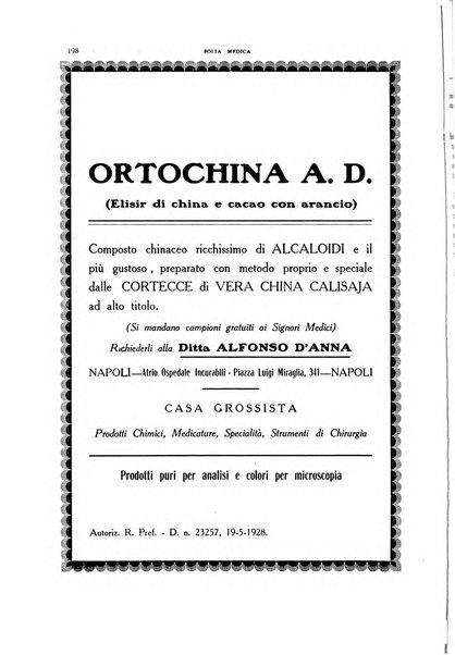 Folia medica periodico trimensile di patologia e clinica medica