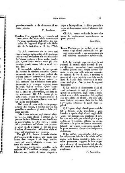 Folia medica periodico trimensile di patologia e clinica medica