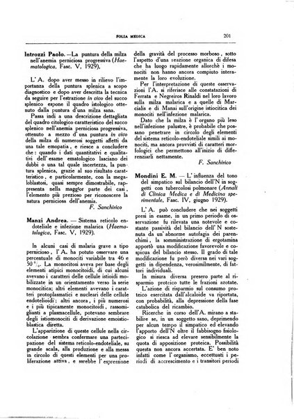 Folia medica periodico trimensile di patologia e clinica medica