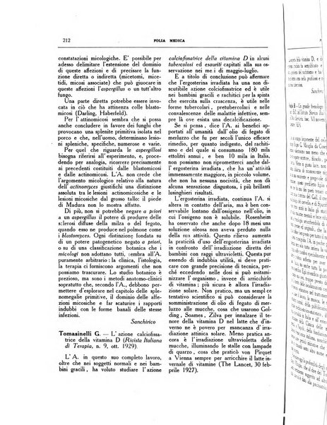 Folia medica periodico trimensile di patologia e clinica medica