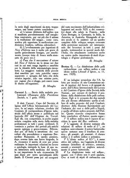 Folia medica periodico trimensile di patologia e clinica medica