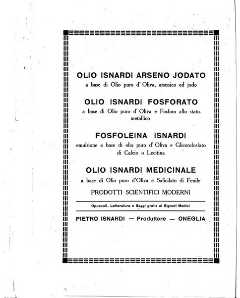 Folia medica periodico trimensile di patologia e clinica medica