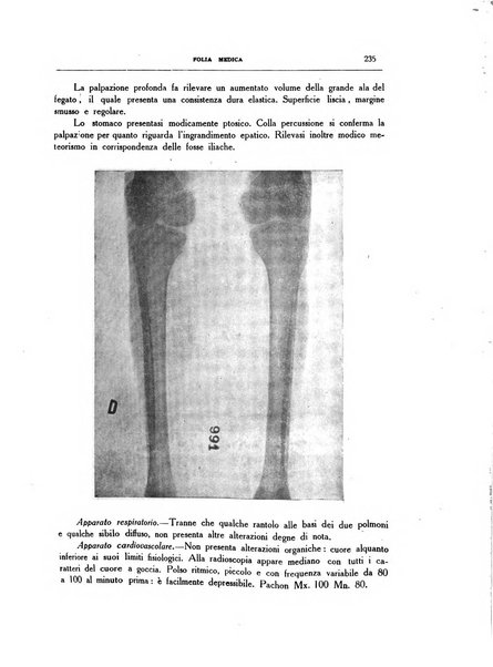 Folia medica periodico trimensile di patologia e clinica medica