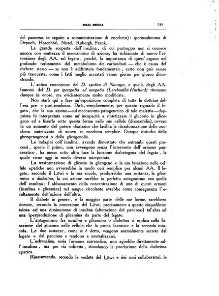 Folia medica periodico trimensile di patologia e clinica medica