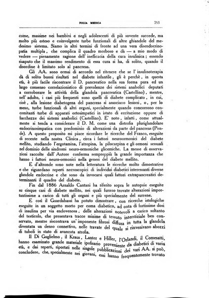 Folia medica periodico trimensile di patologia e clinica medica