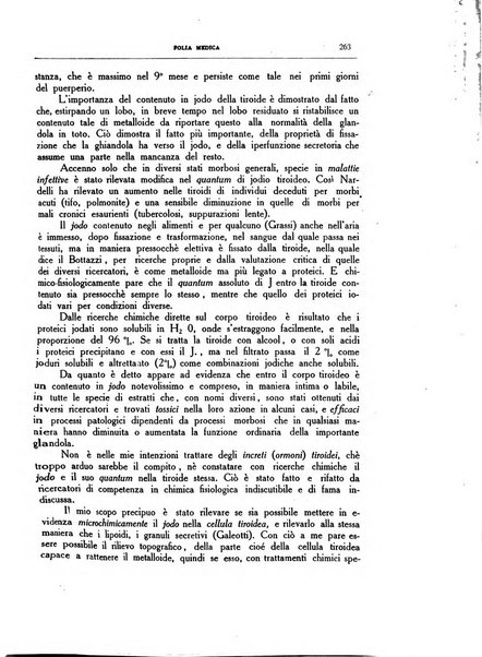 Folia medica periodico trimensile di patologia e clinica medica