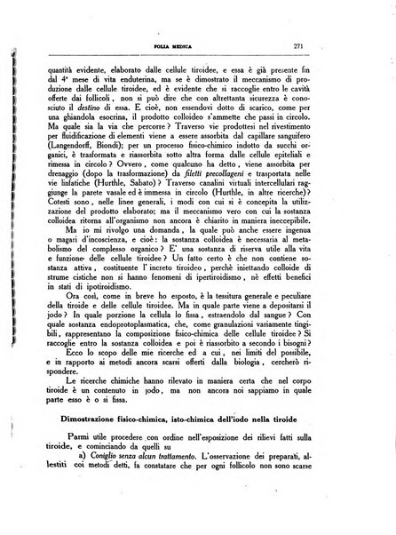 Folia medica periodico trimensile di patologia e clinica medica