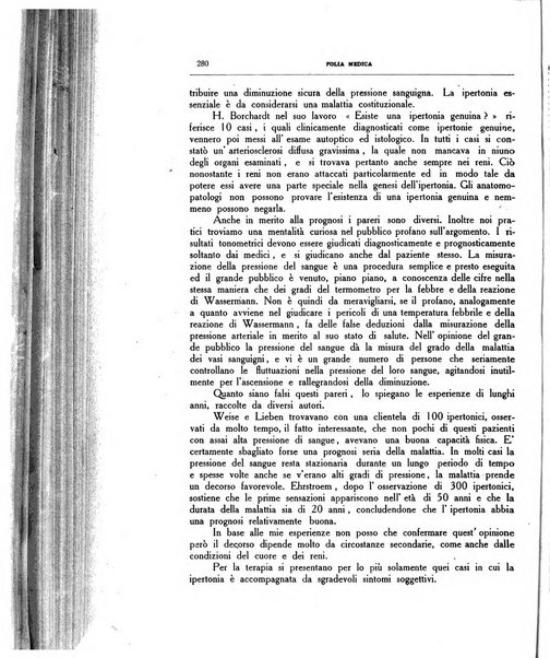 Folia medica periodico trimensile di patologia e clinica medica