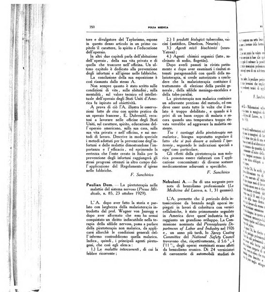 Folia medica periodico trimensile di patologia e clinica medica