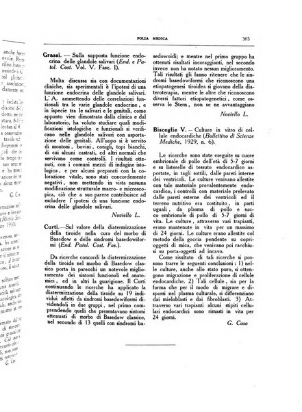 Folia medica periodico trimensile di patologia e clinica medica