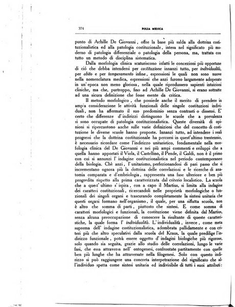 Folia medica periodico trimensile di patologia e clinica medica