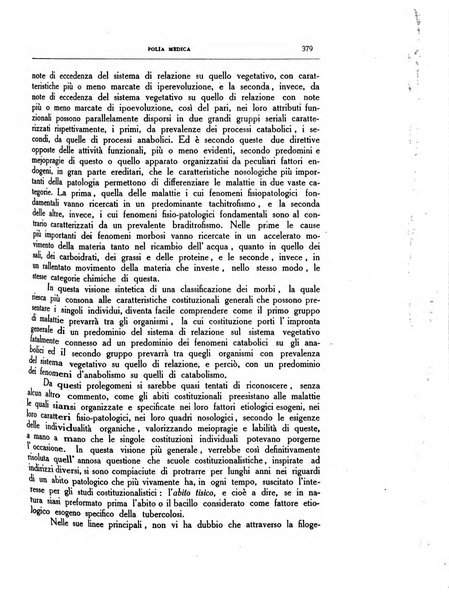 Folia medica periodico trimensile di patologia e clinica medica