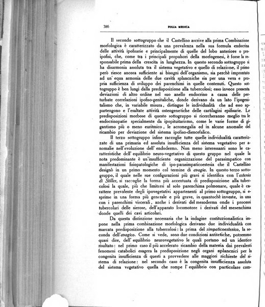 Folia medica periodico trimensile di patologia e clinica medica