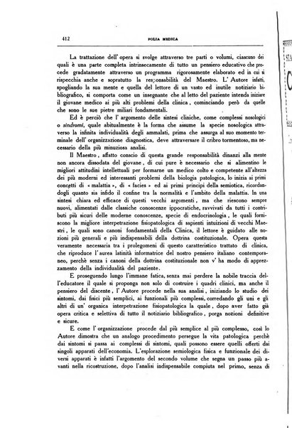 Folia medica periodico trimensile di patologia e clinica medica