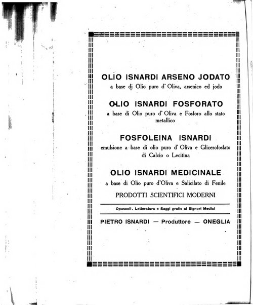 Folia medica periodico trimensile di patologia e clinica medica