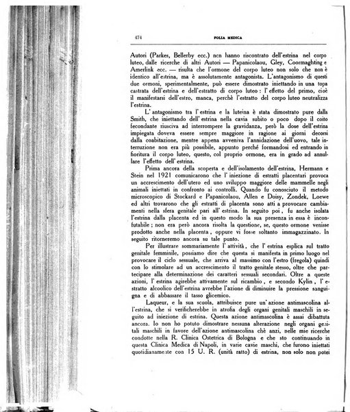 Folia medica periodico trimensile di patologia e clinica medica