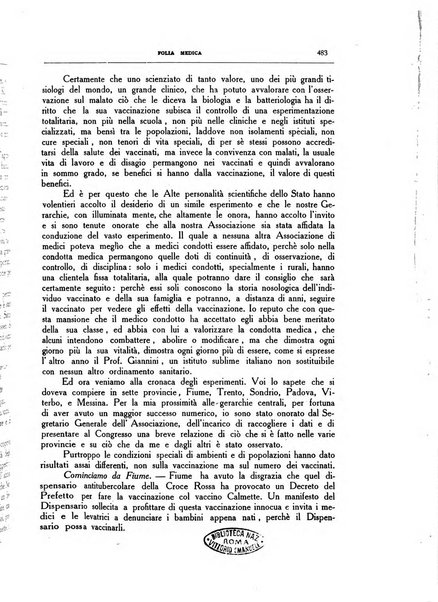 Folia medica periodico trimensile di patologia e clinica medica