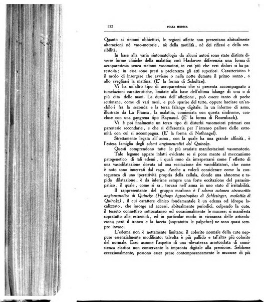 Folia medica periodico trimensile di patologia e clinica medica