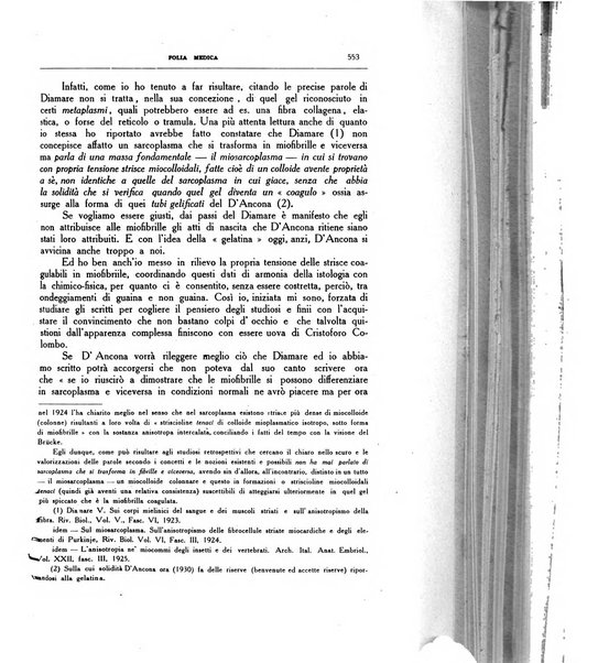 Folia medica periodico trimensile di patologia e clinica medica