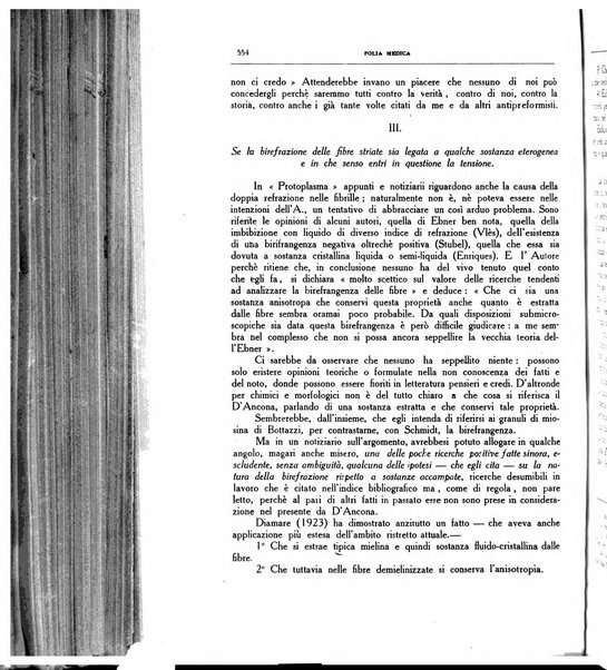 Folia medica periodico trimensile di patologia e clinica medica