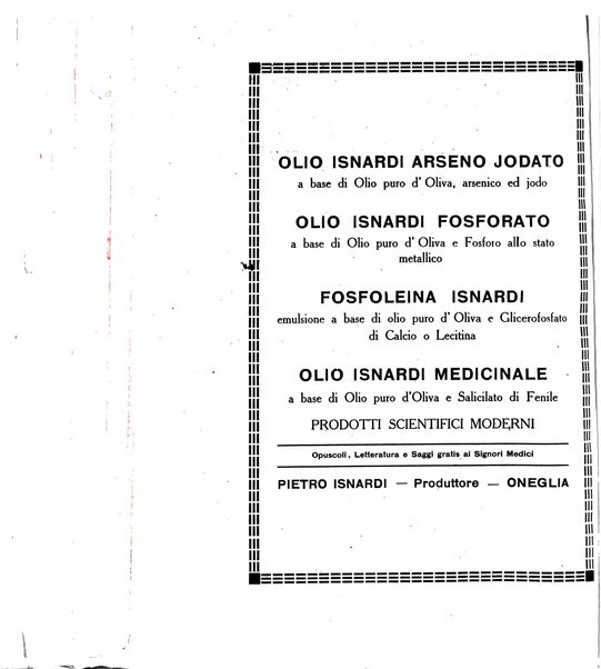 Folia medica periodico trimensile di patologia e clinica medica