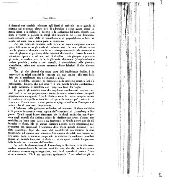 Folia medica periodico trimensile di patologia e clinica medica