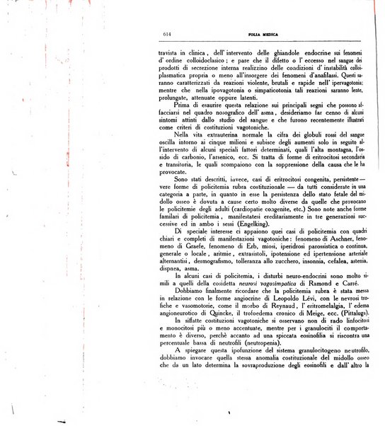 Folia medica periodico trimensile di patologia e clinica medica