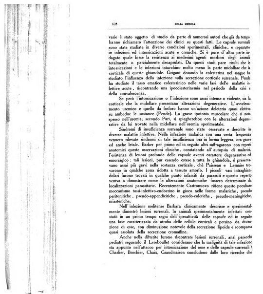 Folia medica periodico trimensile di patologia e clinica medica