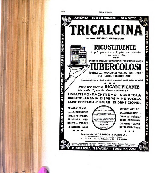 Folia medica periodico trimensile di patologia e clinica medica