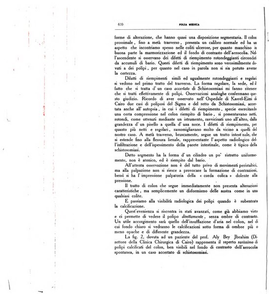 Folia medica periodico trimensile di patologia e clinica medica