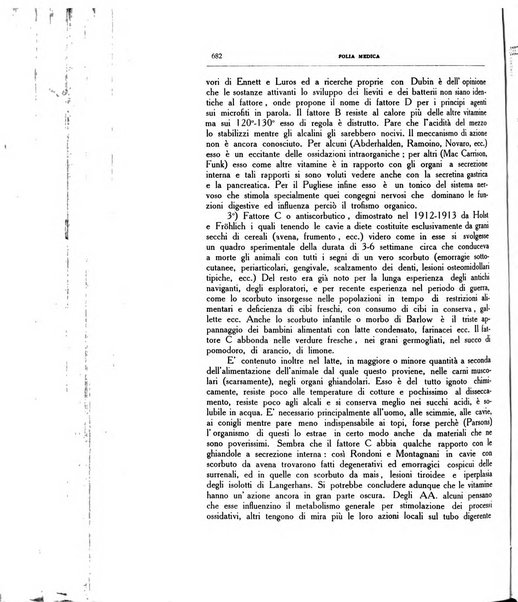 Folia medica periodico trimensile di patologia e clinica medica