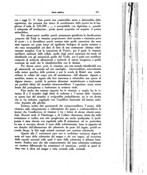 Folia medica periodico trimensile di patologia e clinica medica