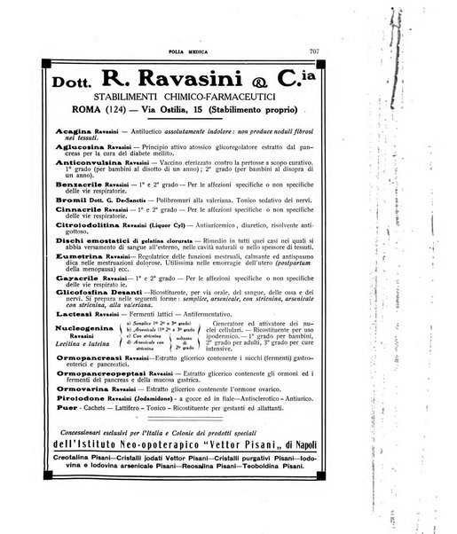 Folia medica periodico trimensile di patologia e clinica medica