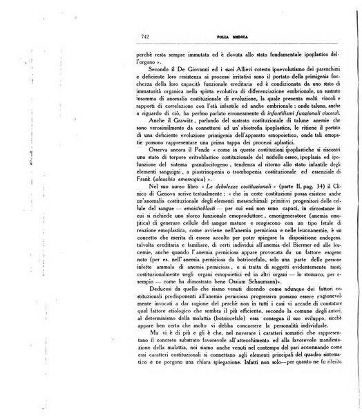 Folia medica periodico trimensile di patologia e clinica medica