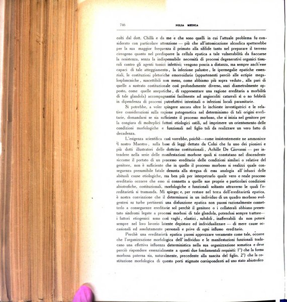 Folia medica periodico trimensile di patologia e clinica medica