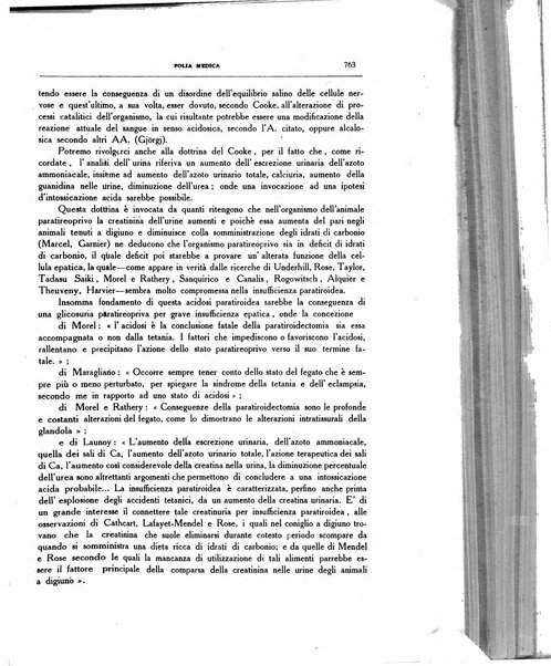 Folia medica periodico trimensile di patologia e clinica medica