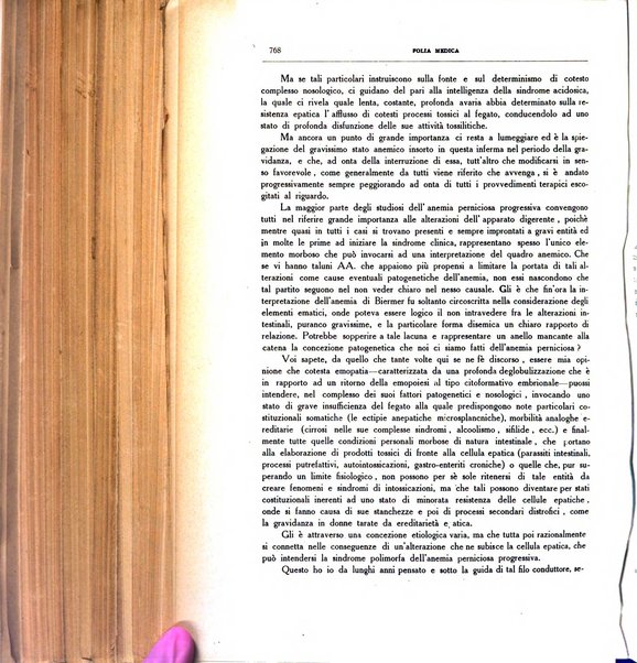 Folia medica periodico trimensile di patologia e clinica medica