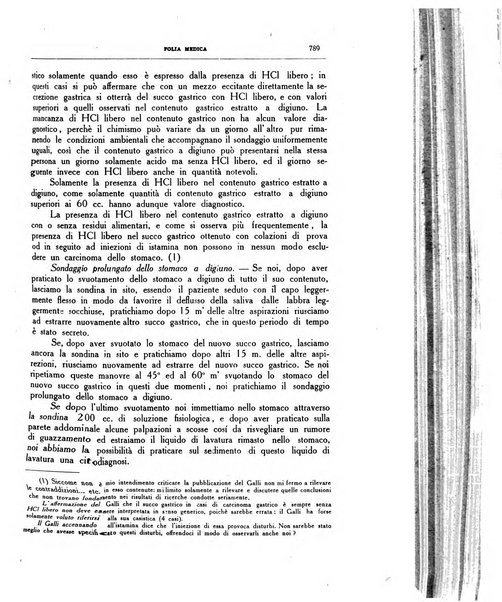 Folia medica periodico trimensile di patologia e clinica medica