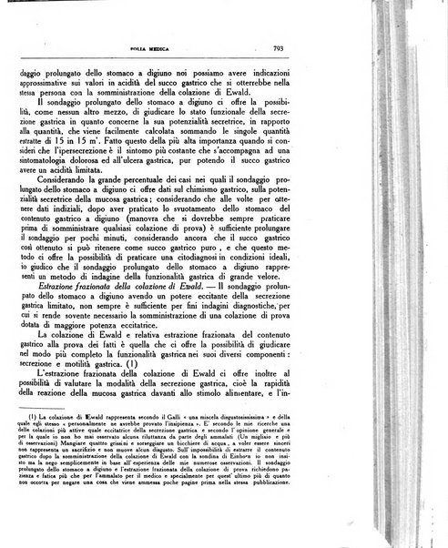 Folia medica periodico trimensile di patologia e clinica medica