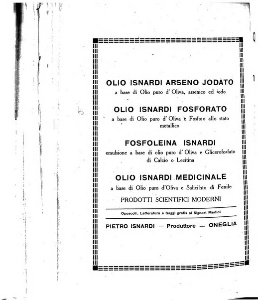 Folia medica periodico trimensile di patologia e clinica medica