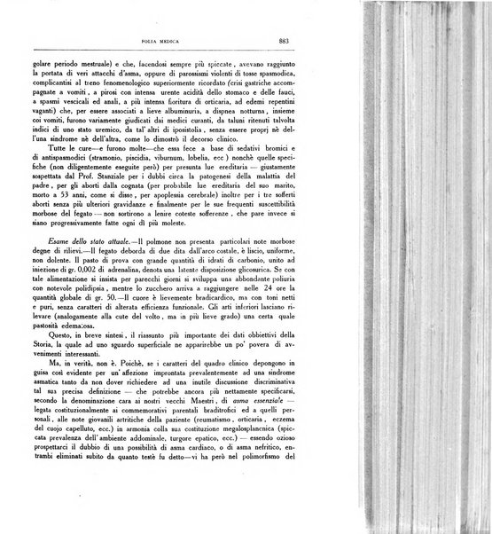 Folia medica periodico trimensile di patologia e clinica medica