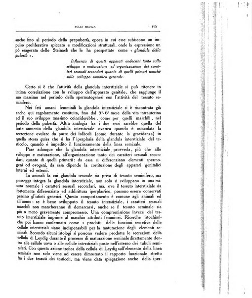 Folia medica periodico trimensile di patologia e clinica medica