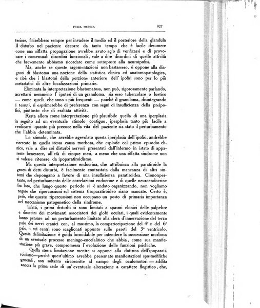 Folia medica periodico trimensile di patologia e clinica medica